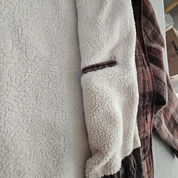 Fleece Lined Heavy Flannel Jacket Men's XXL Five Pockets Workcore Weatherwear - Picture 14 of 16